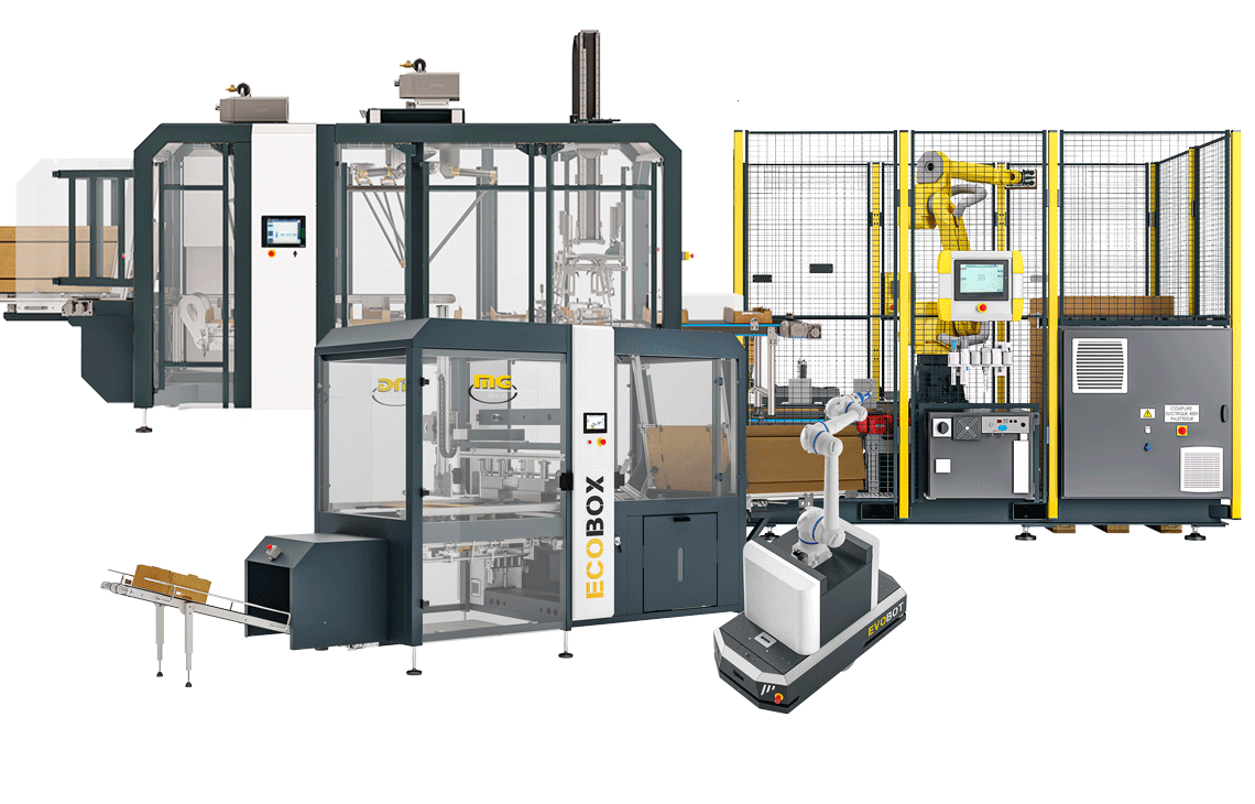 Gamme de produits de fin de lignes de conditionnement MG Tech