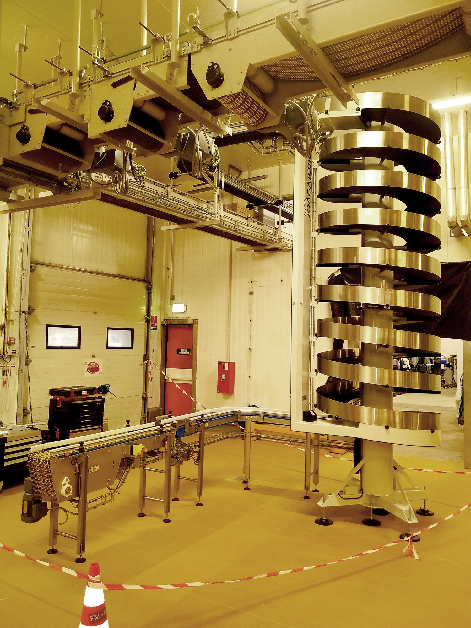 Convoyage de produits MG Tech - Transport de barquettes