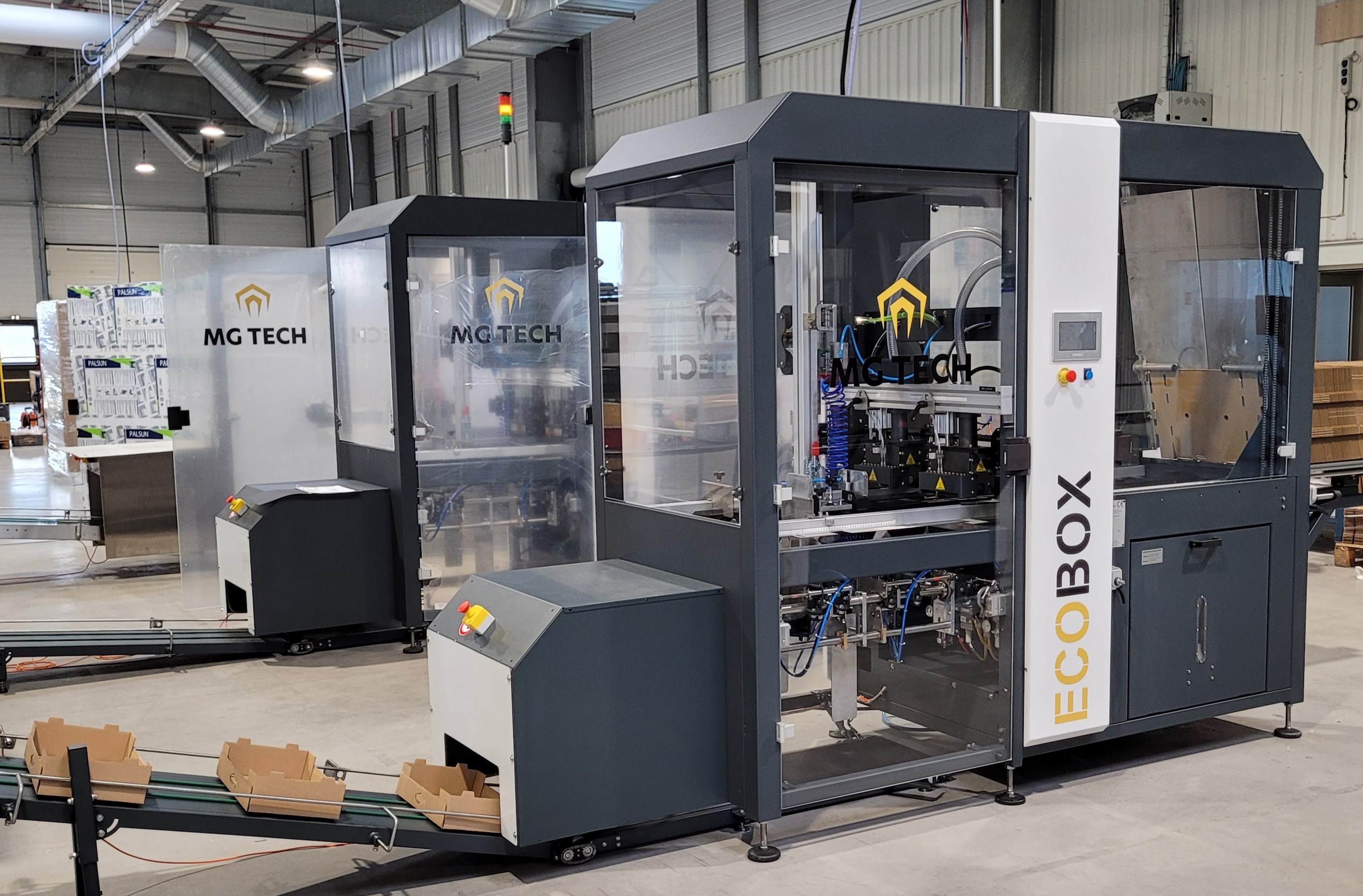 FORMEUSE DE CAISSES MG TECH POUR L'INDUSTRIE DU PETFOOD