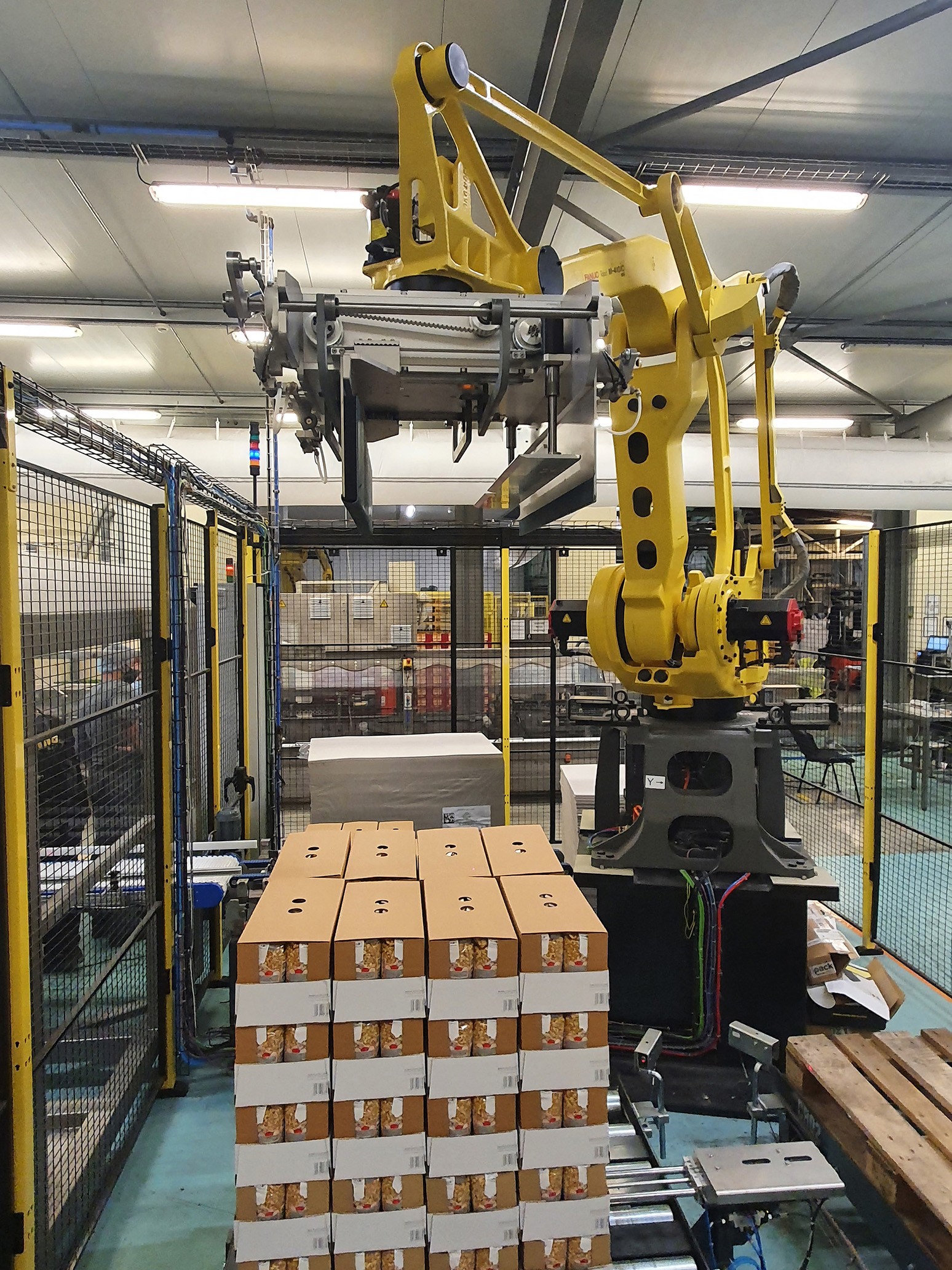 PALETTISEUR MG TECH POUR LE MARCHE DE L'EPICERIE SUCREE