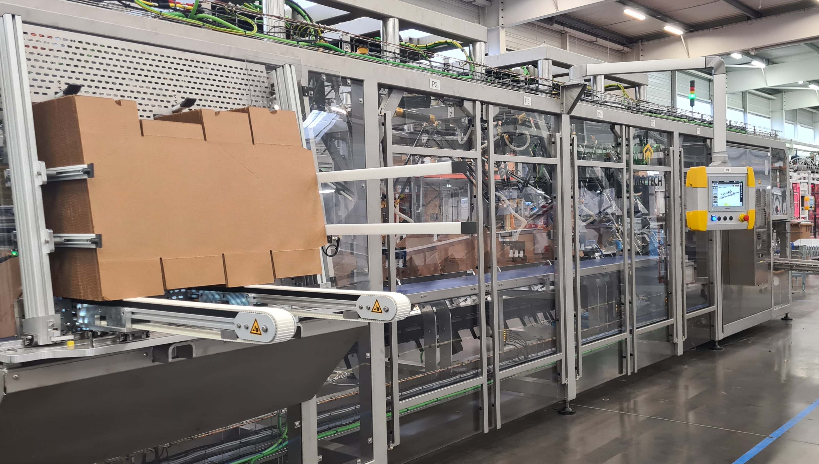 Etude de cas MG Tech - Encaissage wrap de sachets Doypack